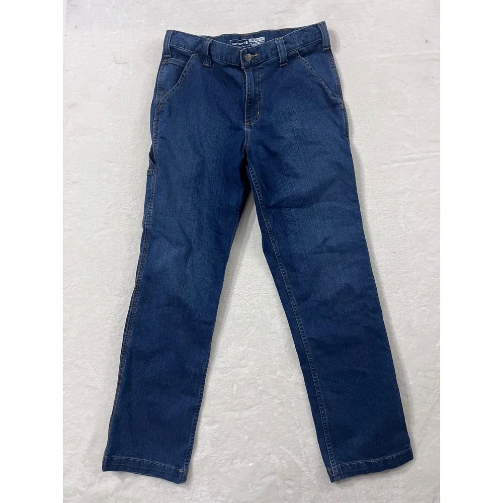 Carhartt Rugged Flex Relaxed Fit Utility Jean BD2808-M‎ Dark Wash 32x30 Mens